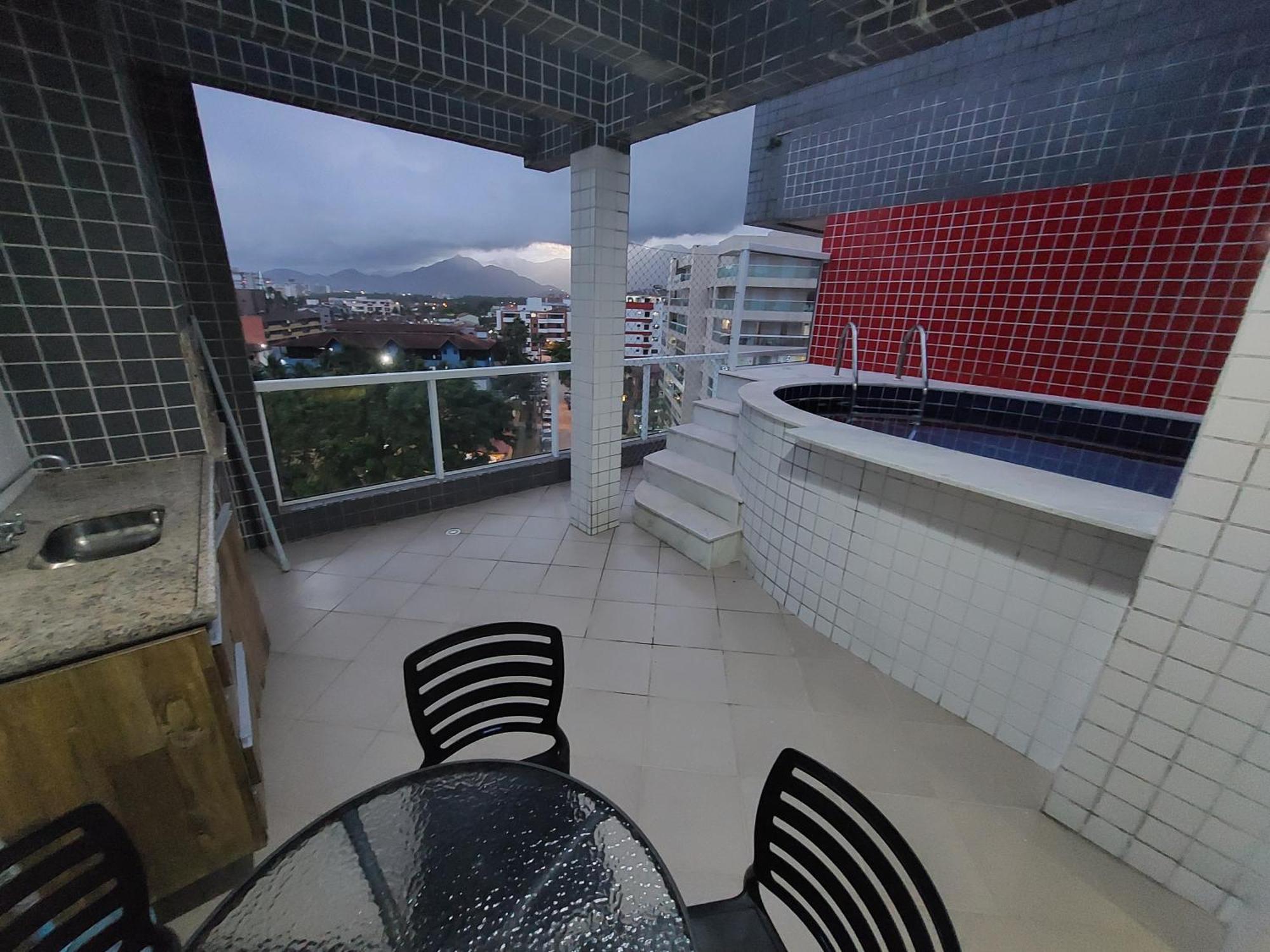 Apartamento A 50M Praia Maitinga, Wifi, Churrasqueira Na Varanda Bertioga Værelse billede